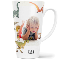 Fotohrnek latte velký - originální dárek - Dinosauři
